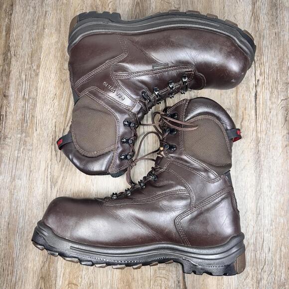 Red Wing Leather 8” Insulated Work Boot Sz11 Extra Wide Brown 800g lace up Steel main image 7